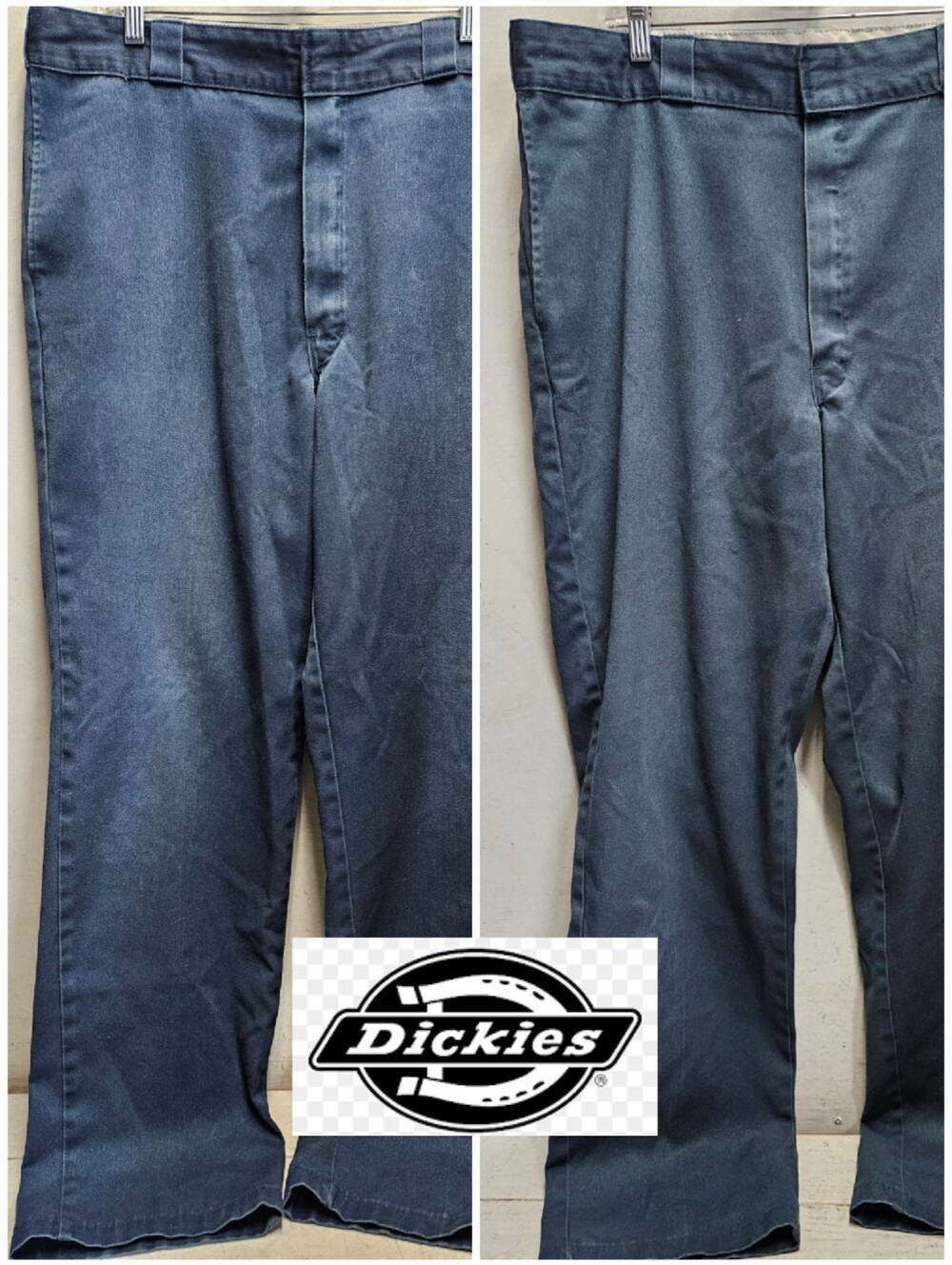 2 Pair Dickies 874 Original Fit Blue Workwear Pants Skate Streetwear 38x34